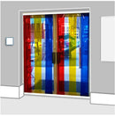 Light Gray Transparent Rainbow Coloured Curtains (QuickMount)