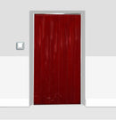 Lavender Solid Red Coloured Strip Curtains (Hook-on)