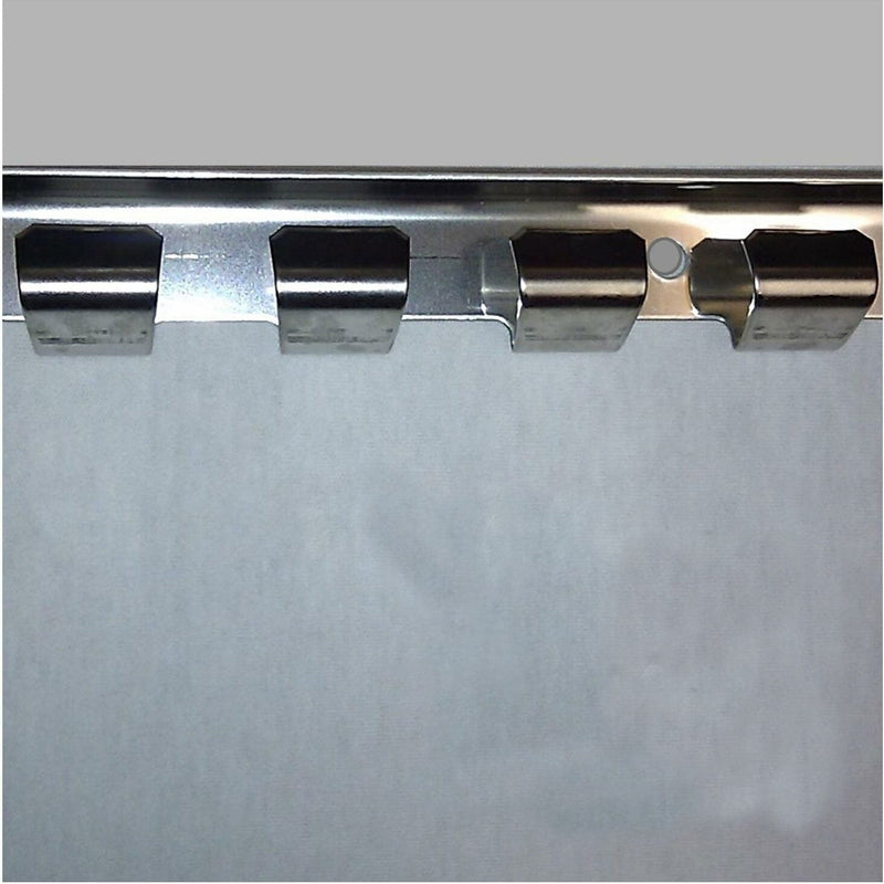 Dark Gray Standard PVC Strip Curtains (Hook-on)