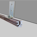 Dark Gray Aluminium Twin Track Curtain Rails