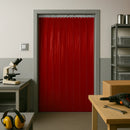 Solid Red Coloured PVC Strip Curtains (QuickMount)