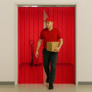 Transparent Red Exhibition & Event PVC Strip Curtains (Hook On)