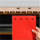 Solid Red Coloured PVC Strip Curtains (QuickMount)