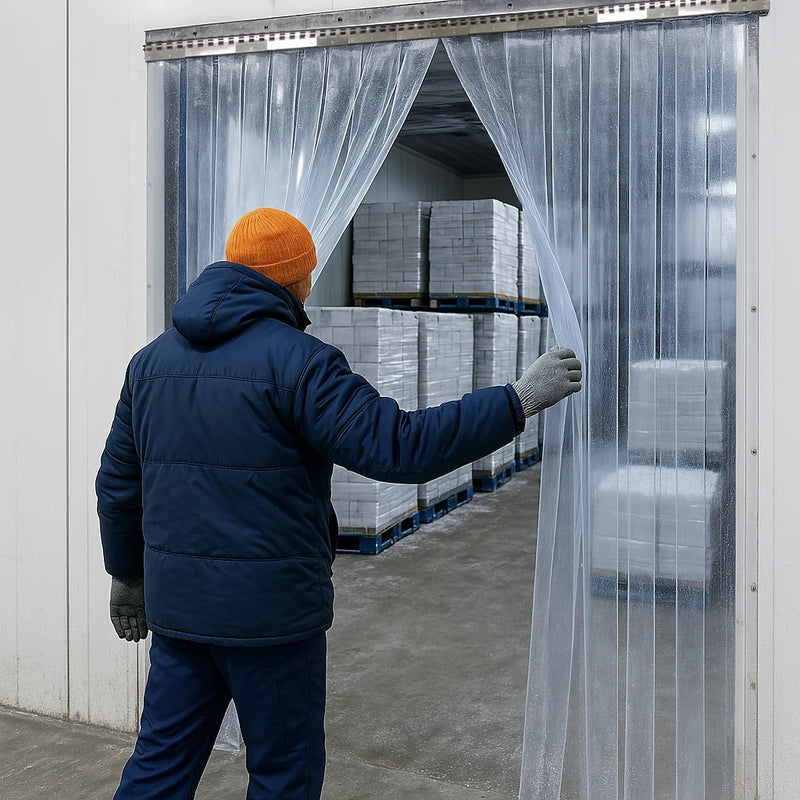 Freezer PVC Strip Curtains – Hook-On, Durable