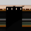 Heavy-Duty Solid Black PVC Strip Curtains – QuickMount Kit for Privacy, Dust & Draft Control