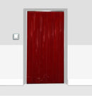 Lavender Solid Red Coloured Strip Curtains (Hook-on)