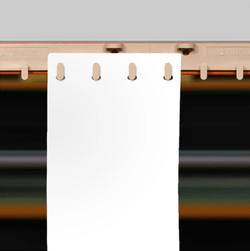 Solid White Coloured PVC Strip Curtains (QuickMount)