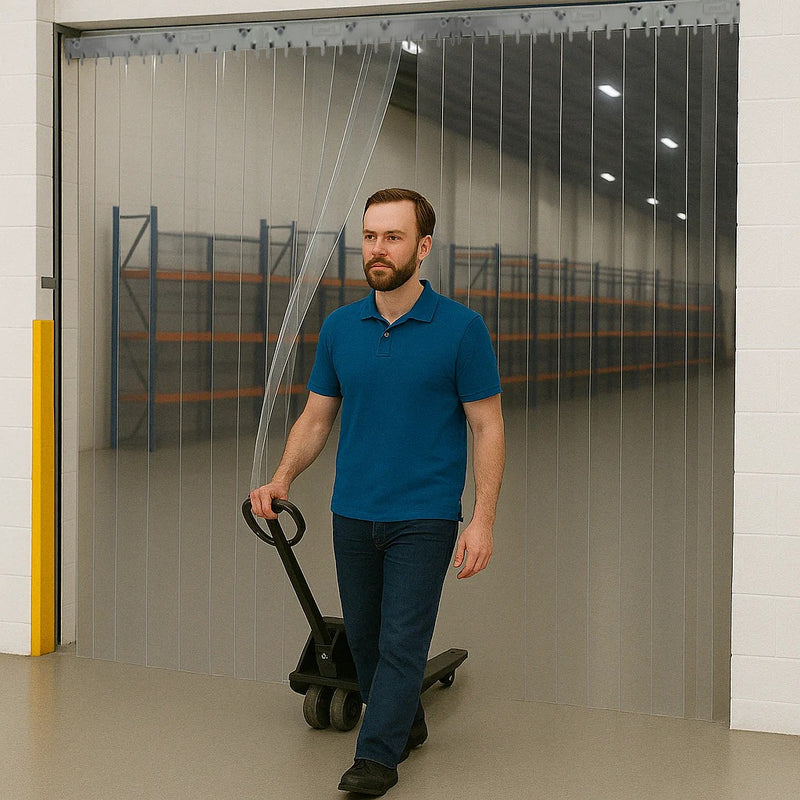 Standard Clear PVC Strip Curtains (QuickMount)
