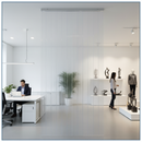 PVC Strip Curtain Material Frosted | 200mm Wide × 2mm | Privacy & Partition | Per Metre UK installed in professional UK setting