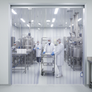 Food-Safe Clear PVC Strip Curtain – by the metre installed in professional UK setting