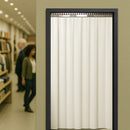 Solid White PVC Strip Curtains – Hook-On System for Easy Installation, Durable, Hygienic & Light-Blocking