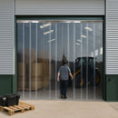 Heavy-Duty Clear PVC Strip Curtains – Fixed Size, Energy-Saving Doorway Curtains for Pedestrian & Vehicle Access