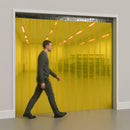 Transparent Yellow PVC Strip Curtains – Hook-On Installation, Durable & Easy to Maintain for Temperature & Dust Control