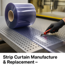 Clear PVC Roll – Industrial Strip Curtain Material for Manufacture & Replacement (Cut-to-Length, UK-Made)