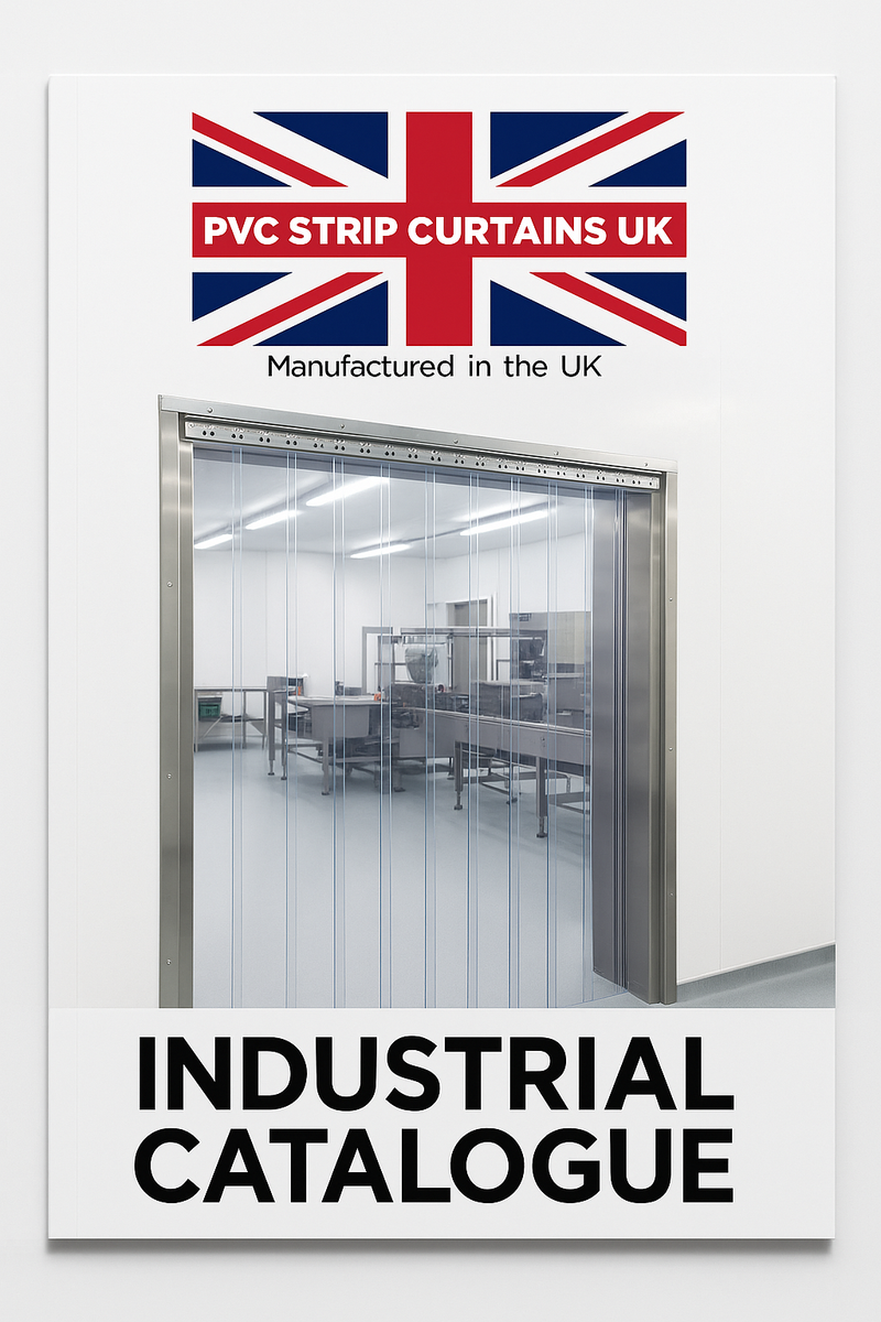 Food Grade PVC Strip Curtains UK – Clear Industrial Doorway Strips for Cold Rooms, Warehouses & Factories (Made in Britain)