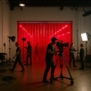 QuickMount Transparent Red PVC Curtains – Fast Install, Durable, Ideal for High-Visibility Safety Zones