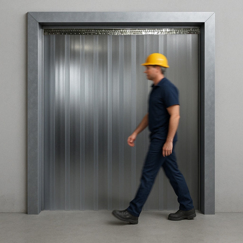 Frosted PVC Strip Curtains – Hook-On, Durable & Easy to Install