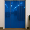 Transparent Blue PVC Nursery FreeFlow Curtains – QuickMount, Easy Install