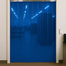 Transparent Blue PVC Strip Curtains – Hook-On, Durable & Easy-to-Install for Industrial & Commercial Use