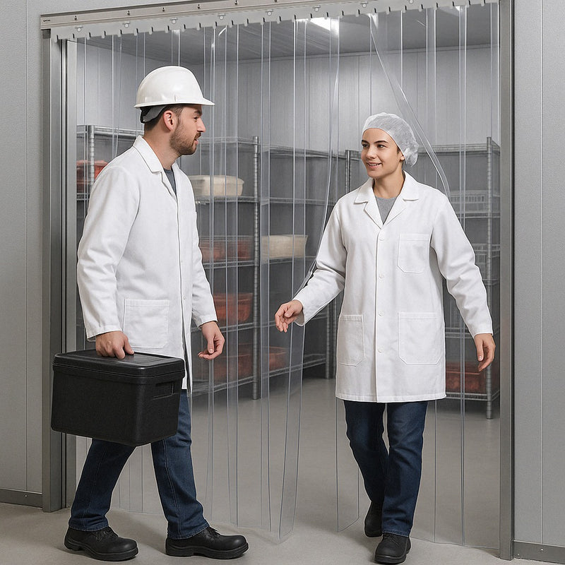 QuickMount Standard Clear PVC Strip Curtains – Easy Installation, Durable