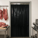 Solid Black Coloured PVC Strip Curtains (Hook-on)