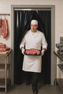 Solid Black Coloured PVC Strip Curtains (Hook-on)