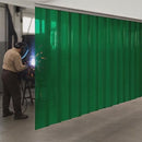 Certified Welding Grade PVC Strip Curtains Dark Green (Hook-on)