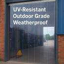 UV-Resistant Clear PVC Sheet – Heavy-Duty Outdoor Plastic Curtain Roll for Weather & Sun Protection (Industrial Grade)
