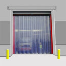 Dark Gray Loading Bay Strip Curtains (Swivel Hinge) - Rail Bracket ( R2 Underside Fit )
