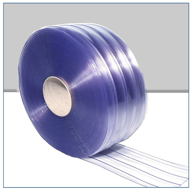 Dark Slate Blue Ribbed PVC strip Linear Metre