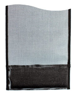 Dark Gray Hook On Fly Mesh Curtain Strips Linear Metre