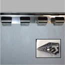 Dark Gray Perforated PVC Strip Curtains (Hook-on)