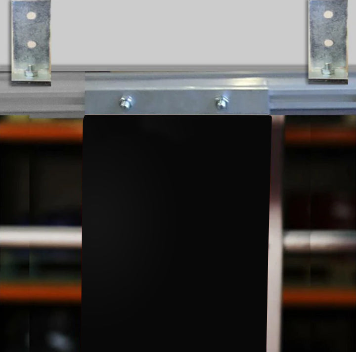Black Twin Track PVC Strips (Solid Colour) Linear Metre